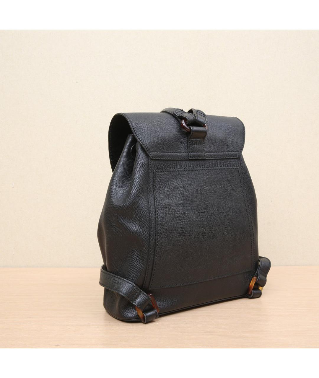 CHANEL Черный кожаный рюкзак, фото 5