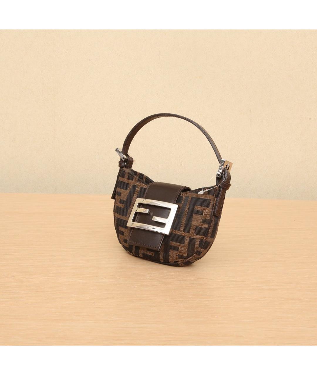 FENDI Коричневая сумка через плечо, фото 2