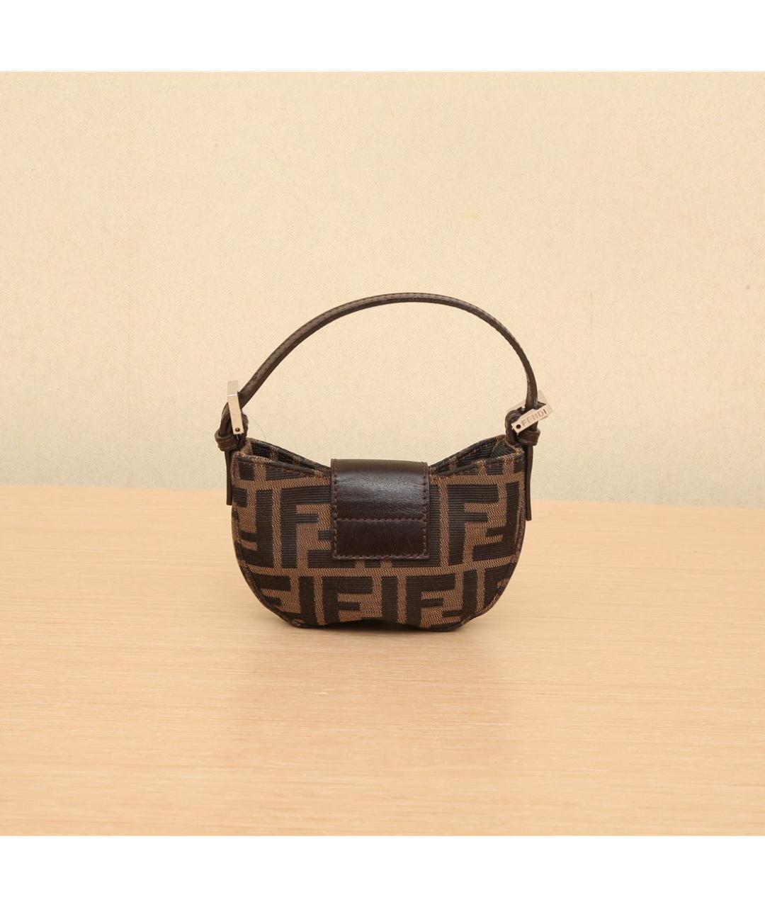 FENDI Коричневая сумка через плечо, фото 5