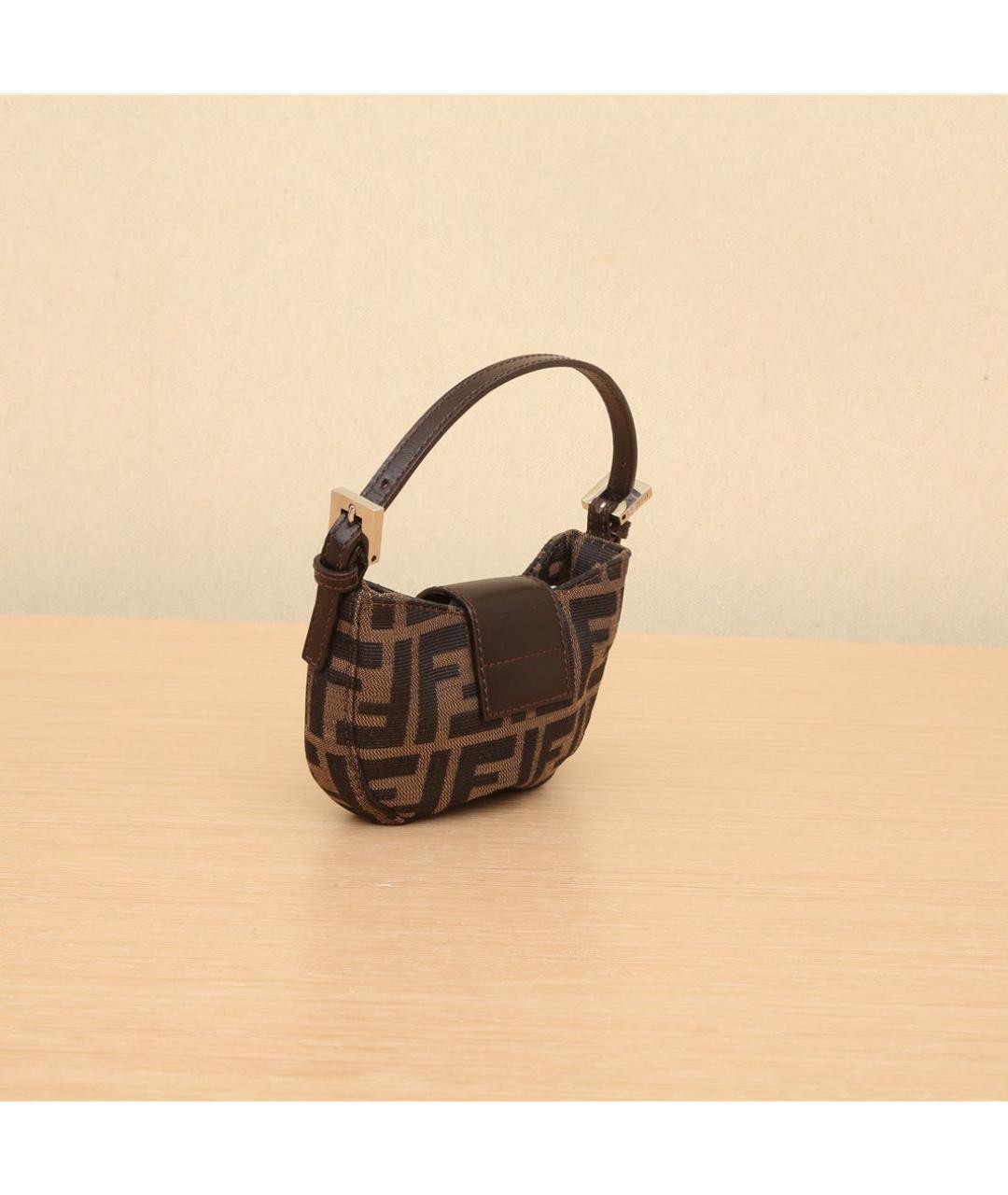 FENDI Коричневая сумка через плечо, фото 4