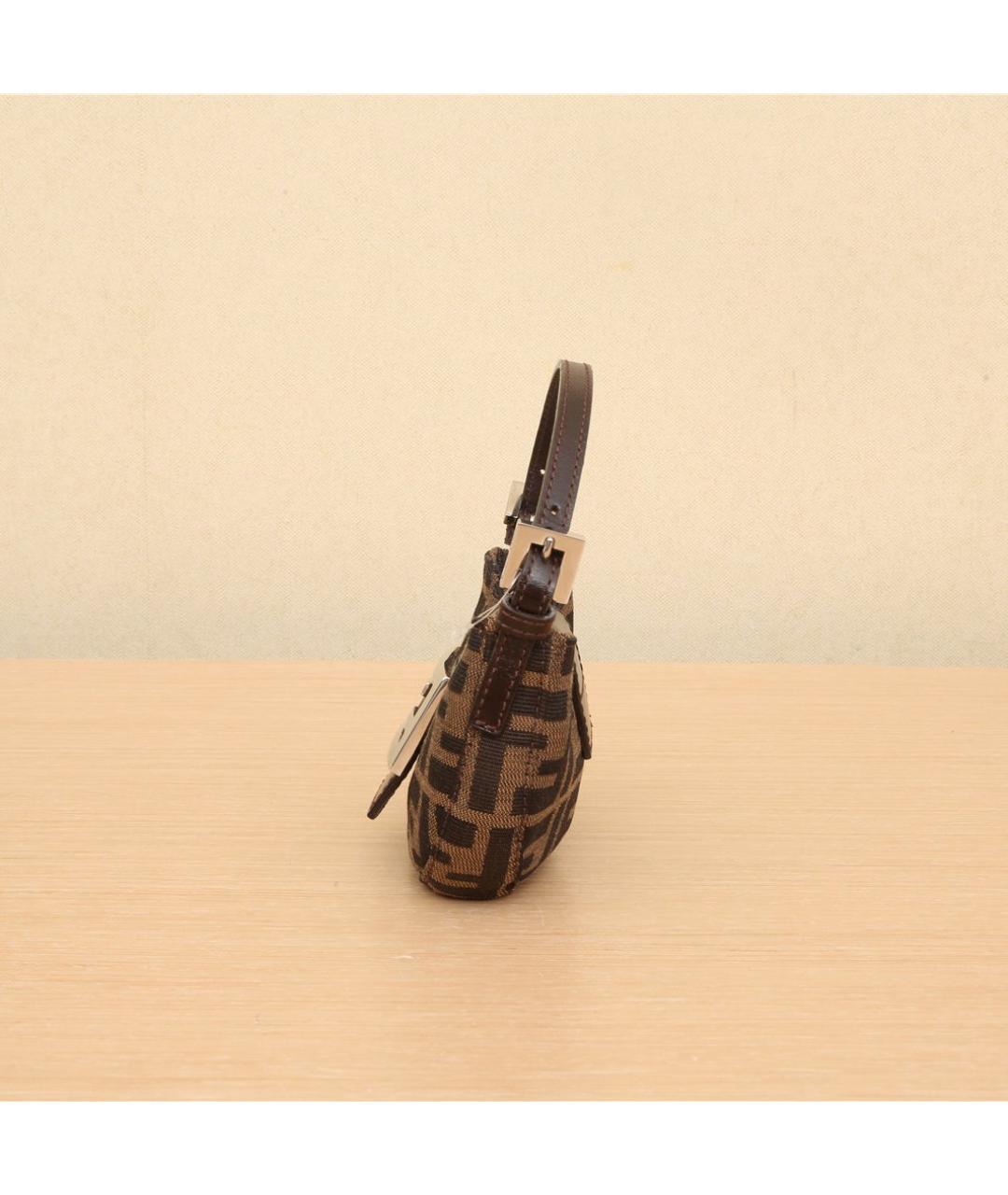 FENDI Коричневая сумка через плечо, фото 3