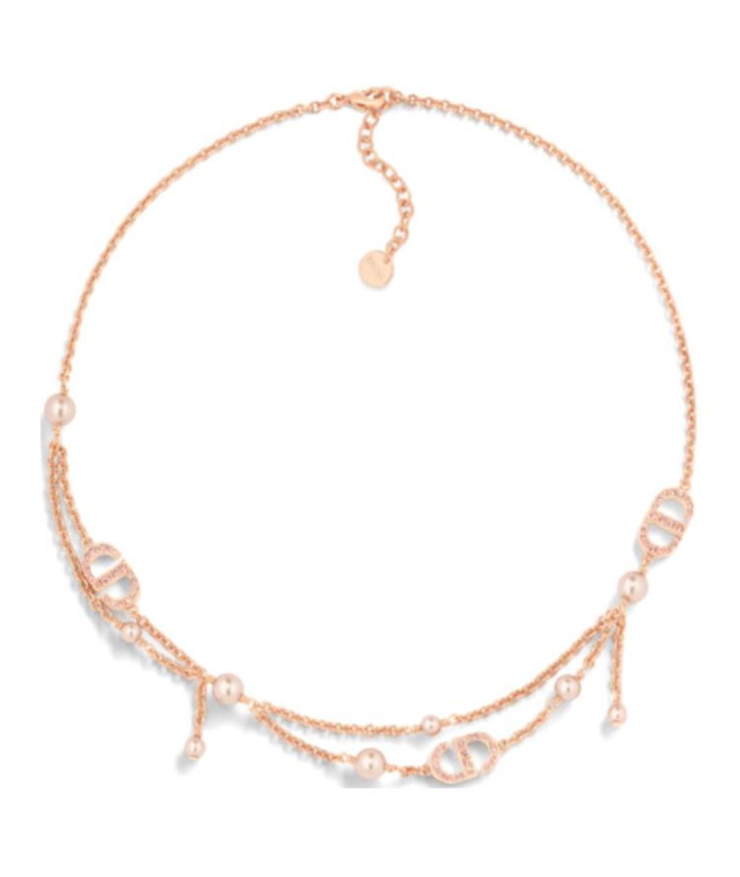 CHRISTIAN DIOR Розовая металлическая цепочка, фото 1