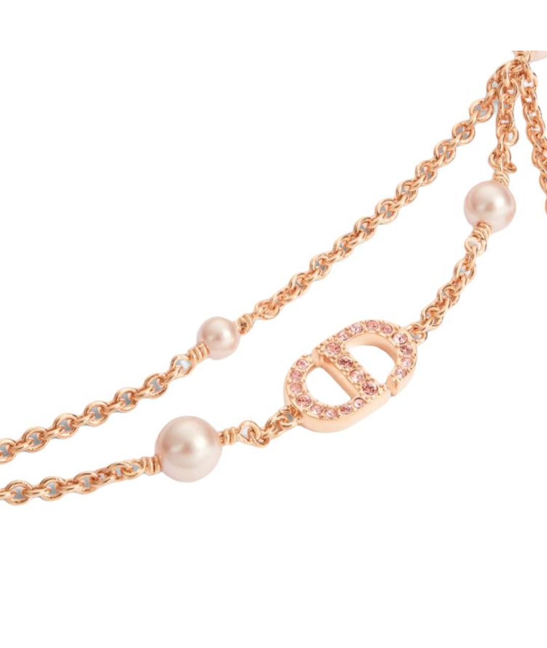 CHRISTIAN DIOR Розовая металлическая цепочка, фото 2