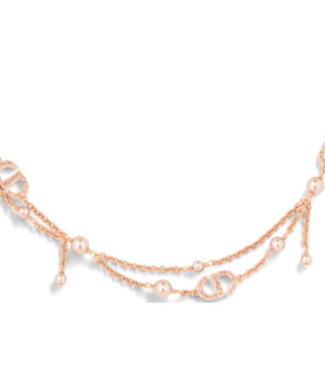 CHRISTIAN DIOR Розовая металлическая цепочка, фото 3