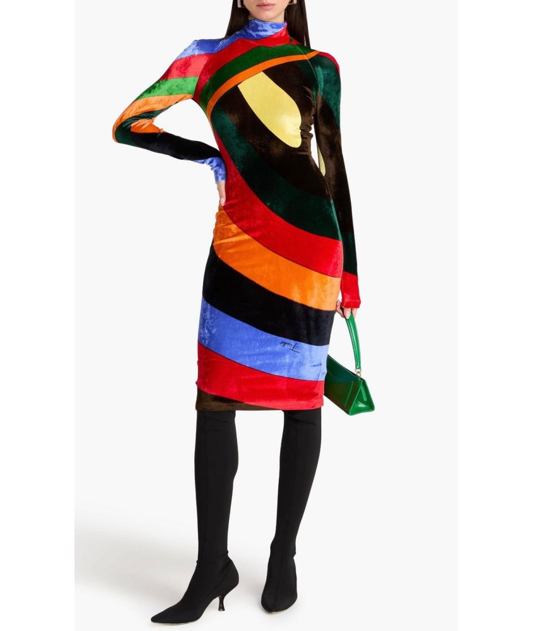 EMILIO PUCCI Мульти вискозное коктейльное платье, фото 2