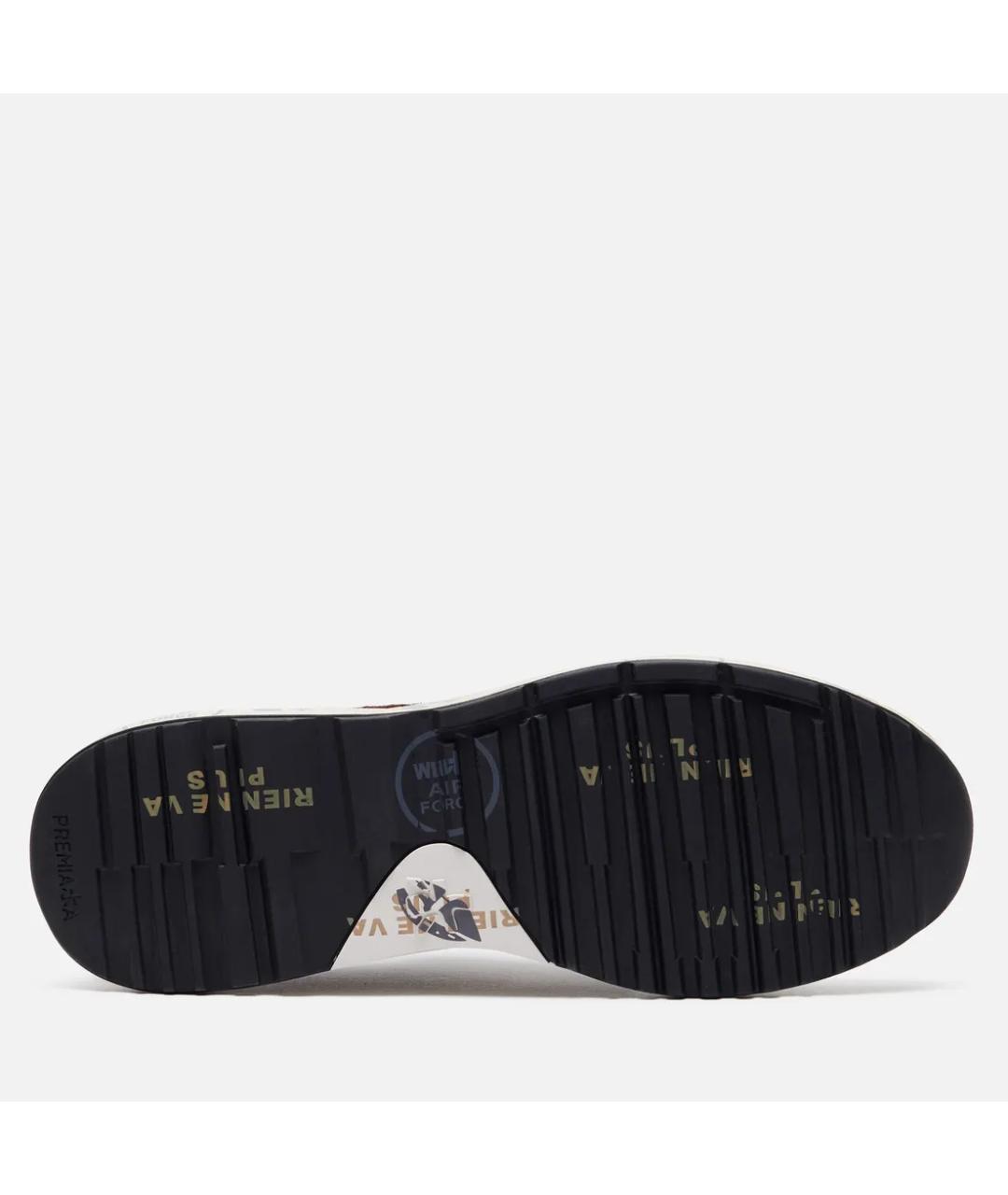 PREMIATA Коричневые замшевые низкие кроссовки / кеды, фото 6