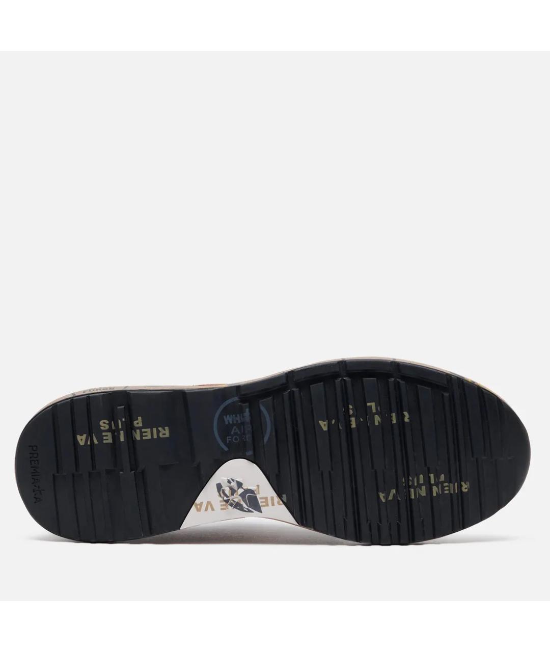 PREMIATA Темно-синие замшевые низкие кроссовки / кеды, фото 6