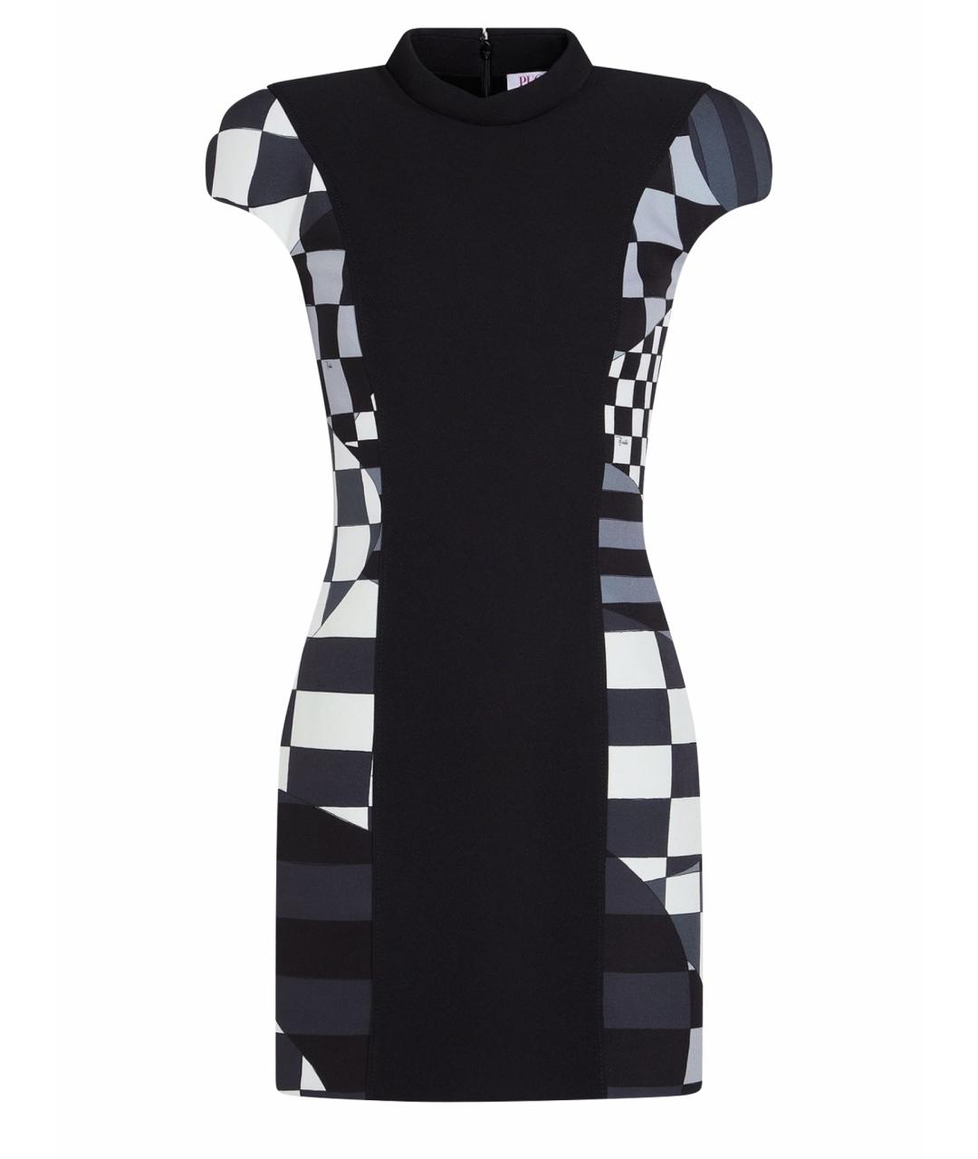 EMILIO PUCCI Черное полиэстеровое коктейльное платье, фото 1