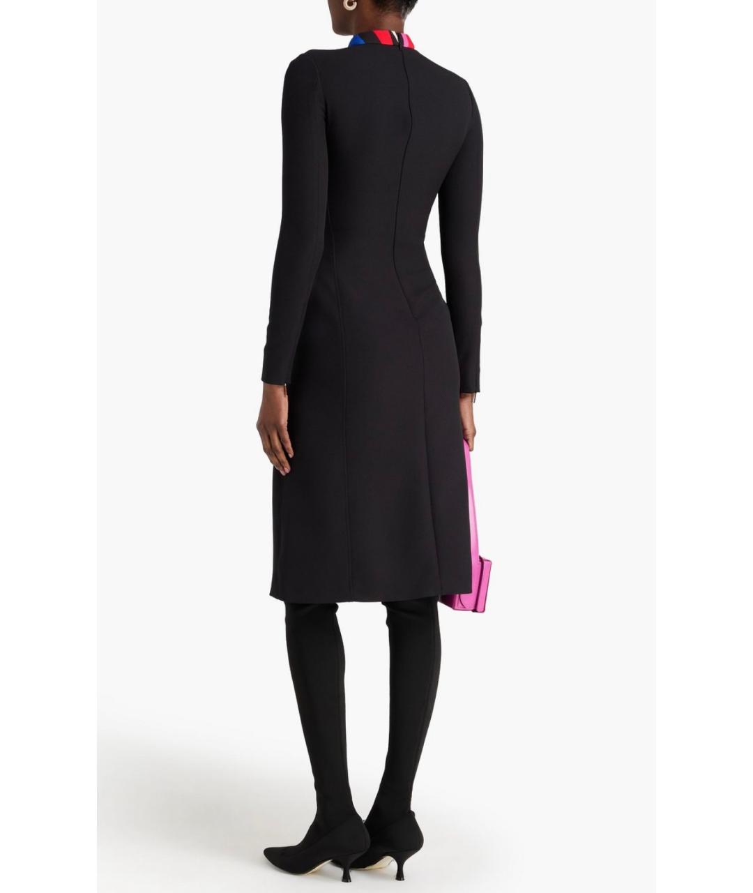 EMILIO PUCCI Черное полиэстеровое коктейльное платье, фото 3