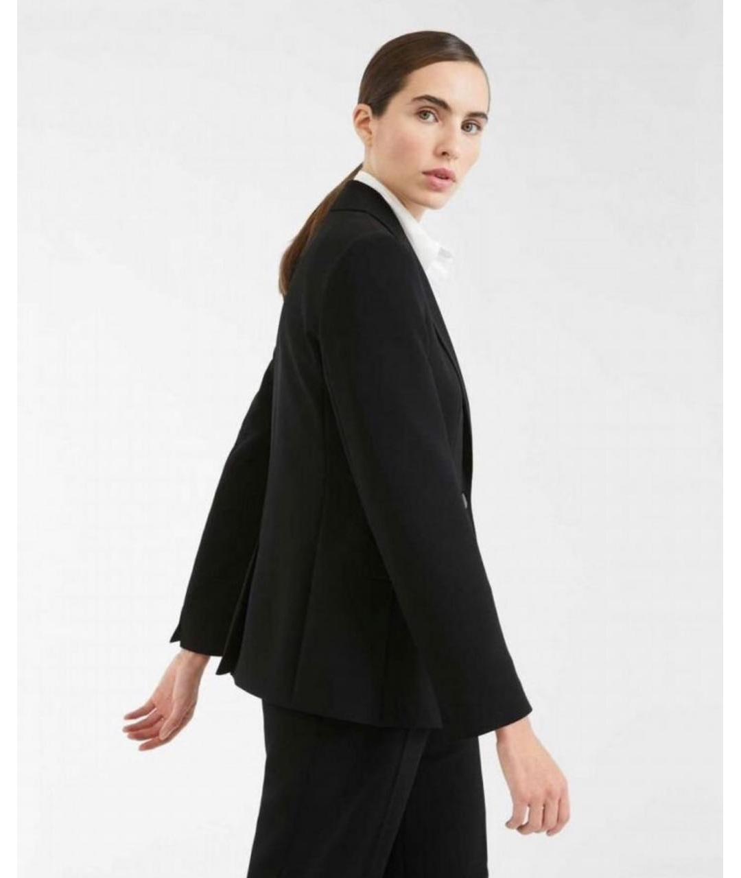 MAX MARA STUDIO Черный ацетатный жакет/пиджак, фото 6