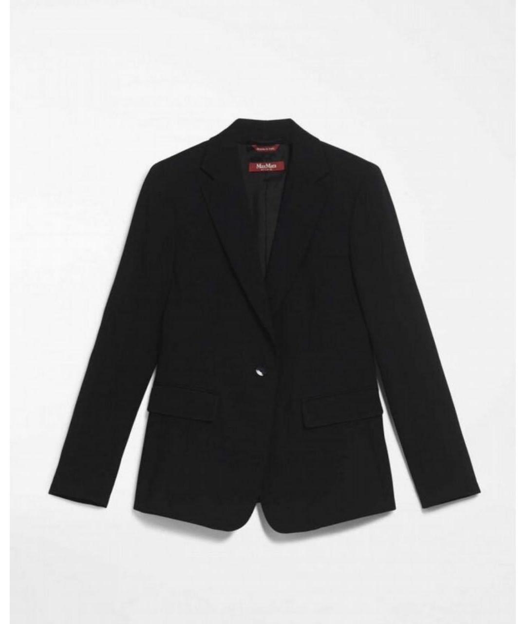 MAX MARA STUDIO Черный ацетатный жакет/пиджак, фото 8