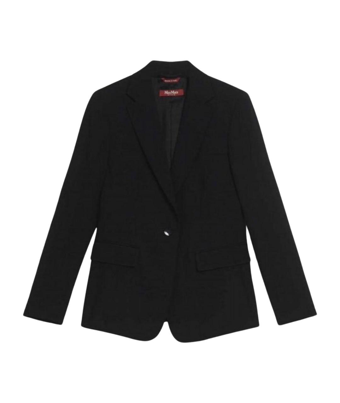 MAX MARA STUDIO Черный ацетатный жакет/пиджак, фото 1