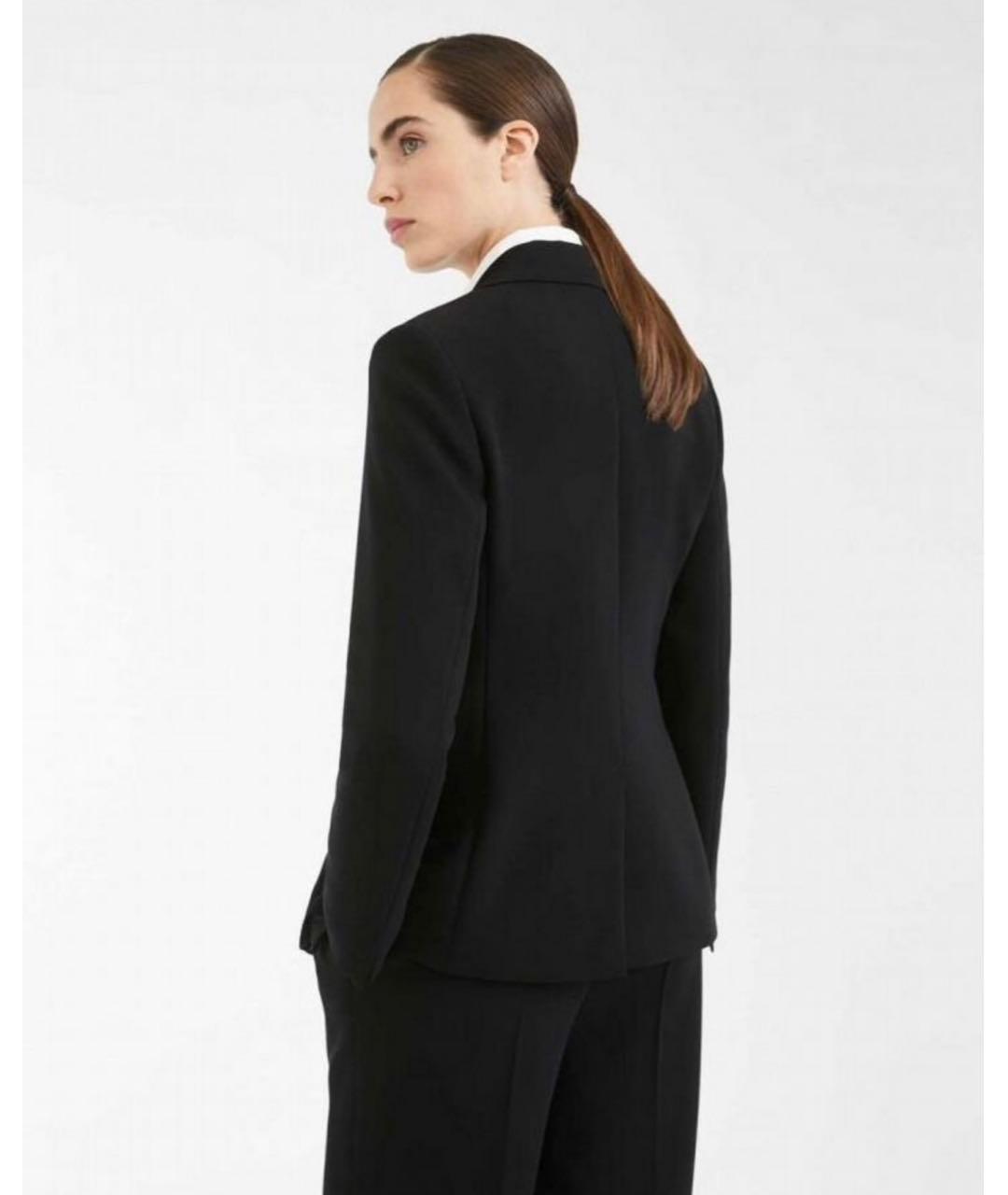 MAX MARA STUDIO Черный ацетатный жакет/пиджак, фото 2
