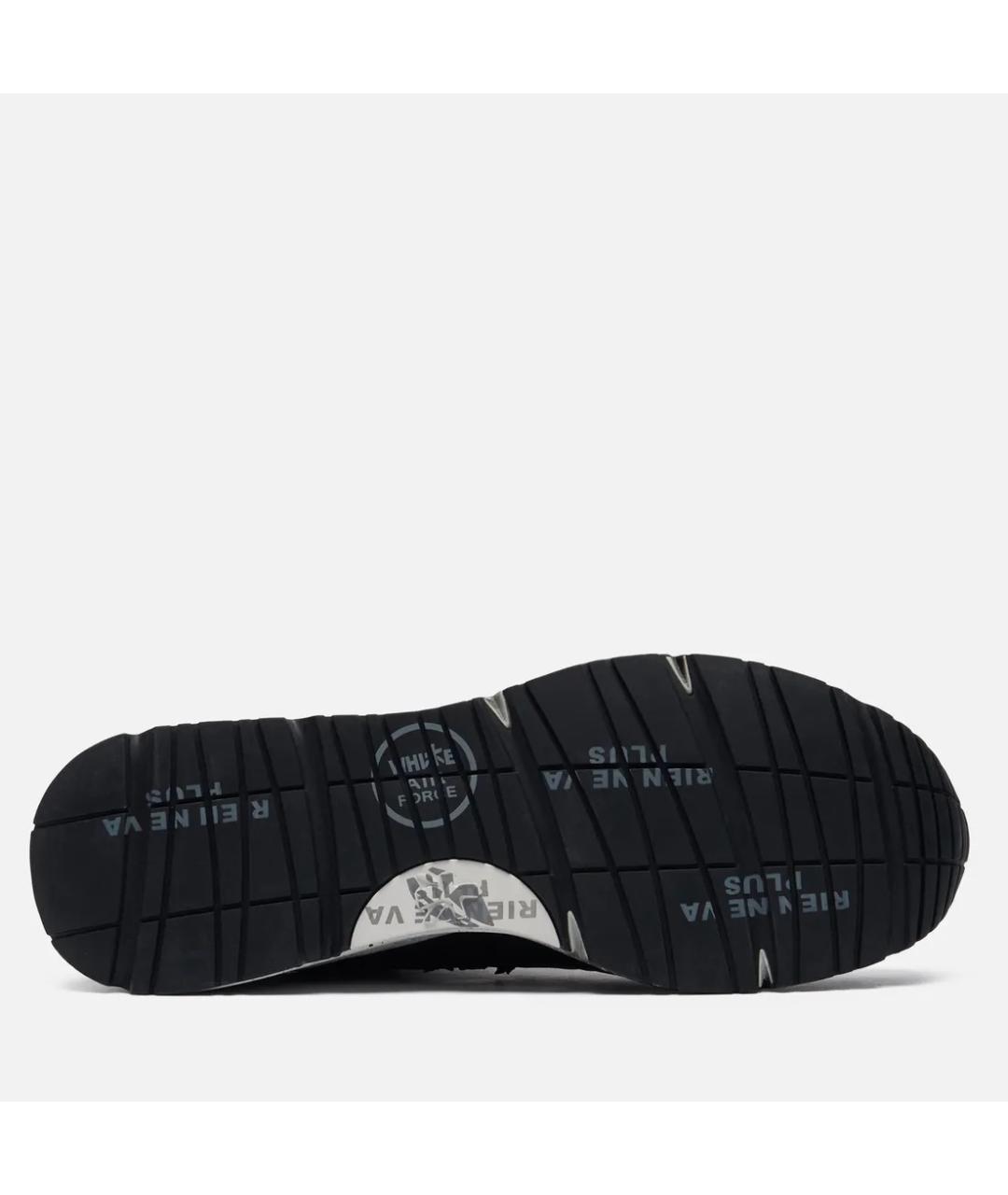 PREMIATA Черные кожаные низкие кроссовки / кеды, фото 6