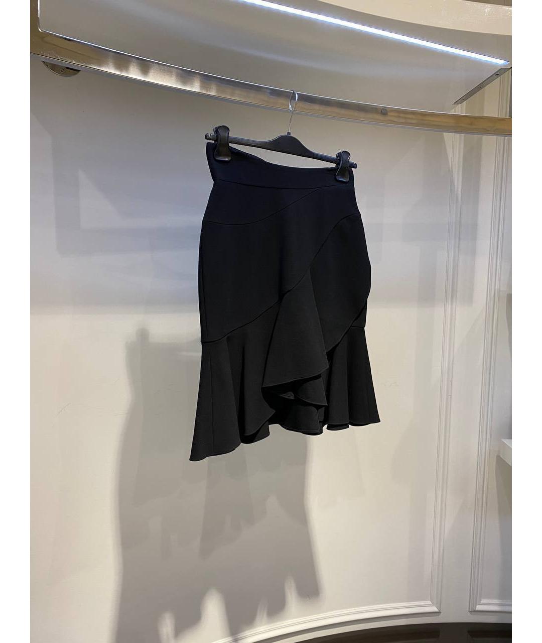 ALEXANDER MCQUEEN Хаки вискозная юбка миди, фото 2