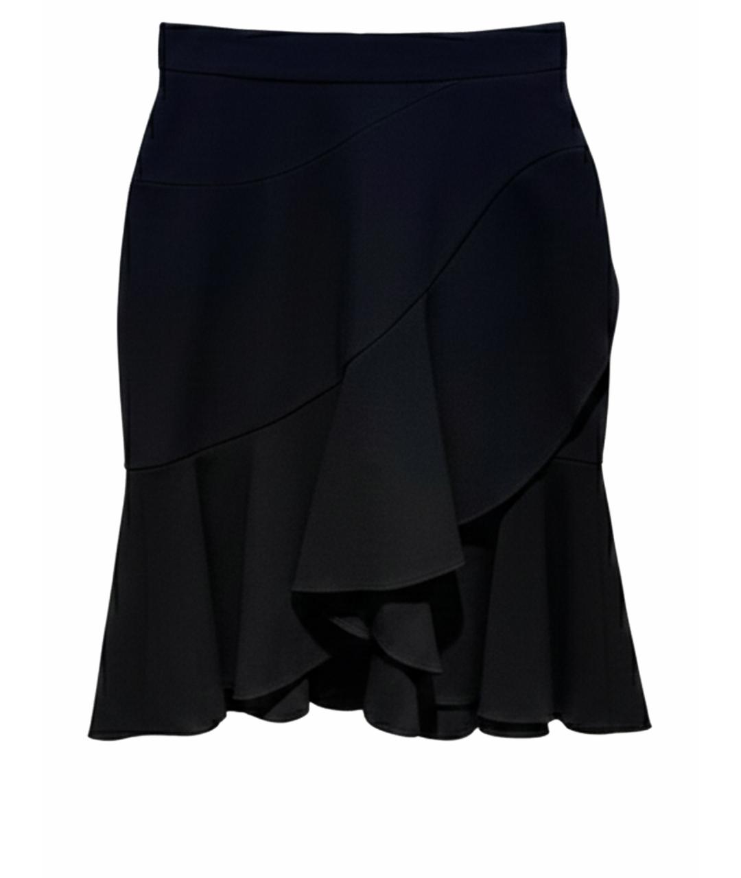 ALEXANDER MCQUEEN Хаки вискозная юбка миди, фото 1