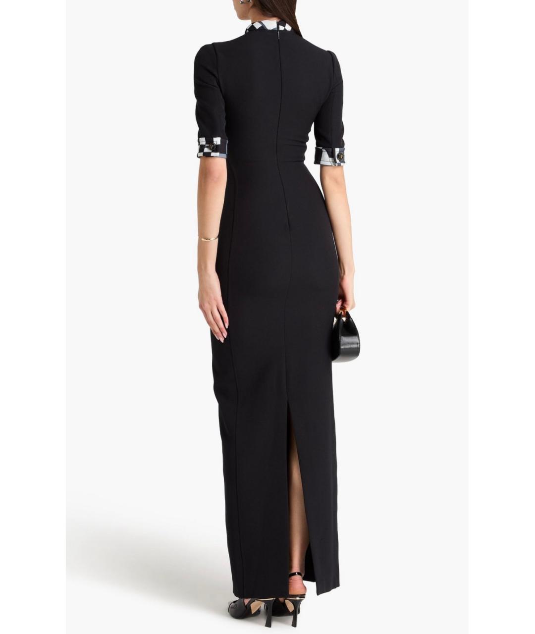 EMILIO PUCCI Черное полиэстеровое коктейльное платье, фото 3