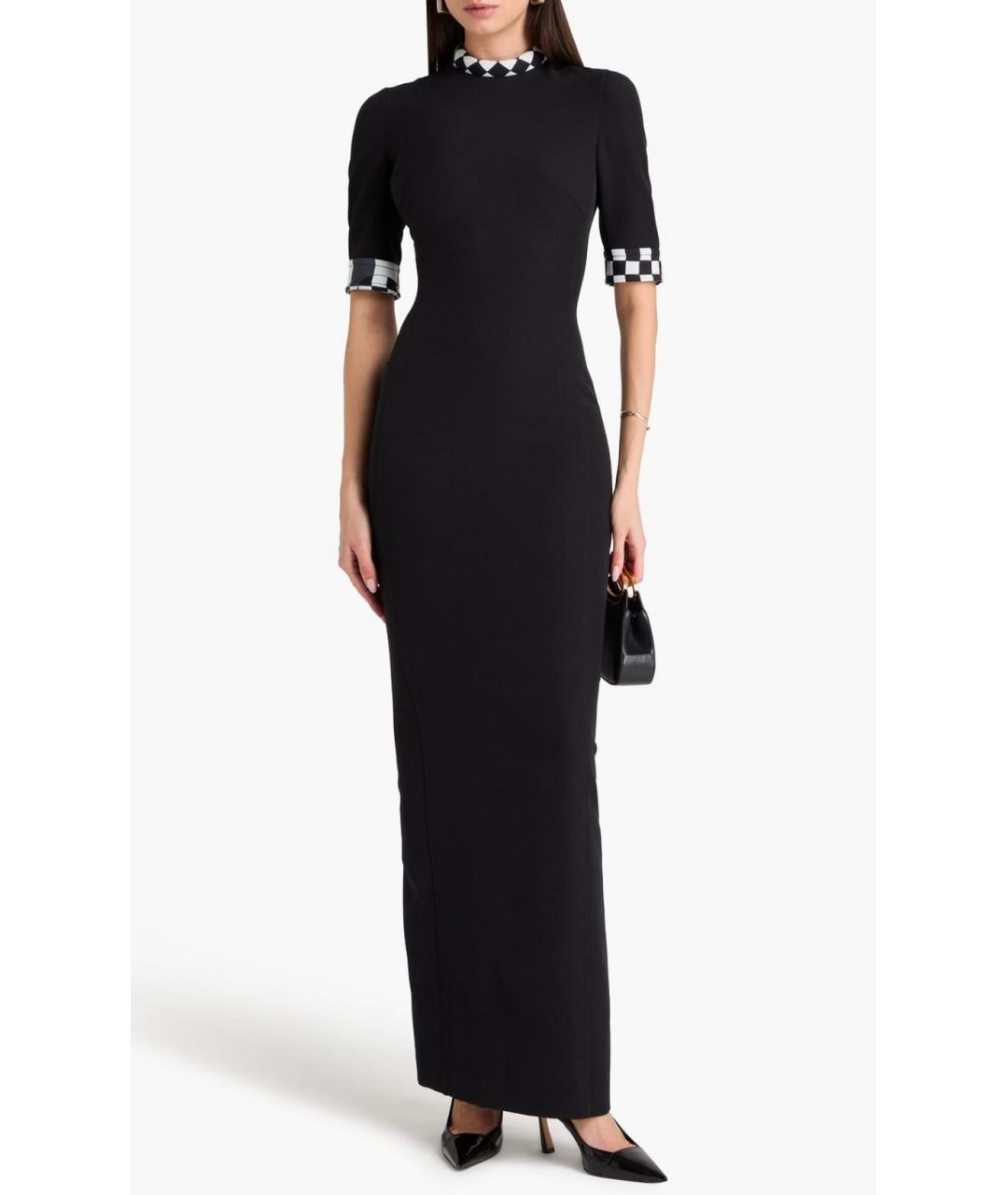 EMILIO PUCCI Черное полиэстеровое коктейльное платье, фото 2