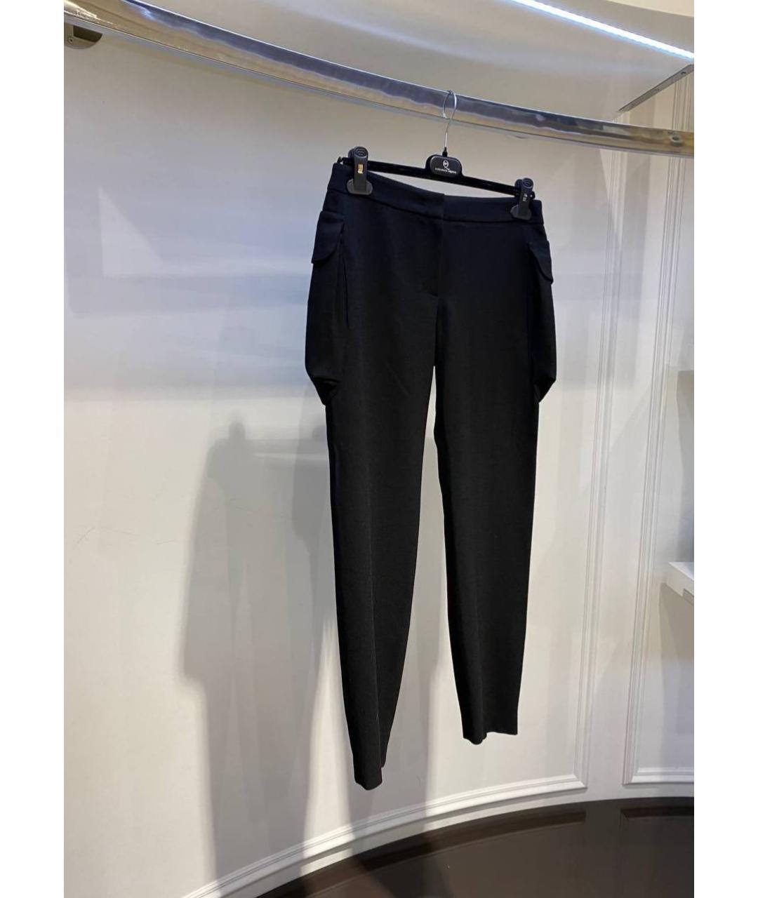 ALEXANDER MCQUEEN Черные шерстяные брюки узкие, фото 2