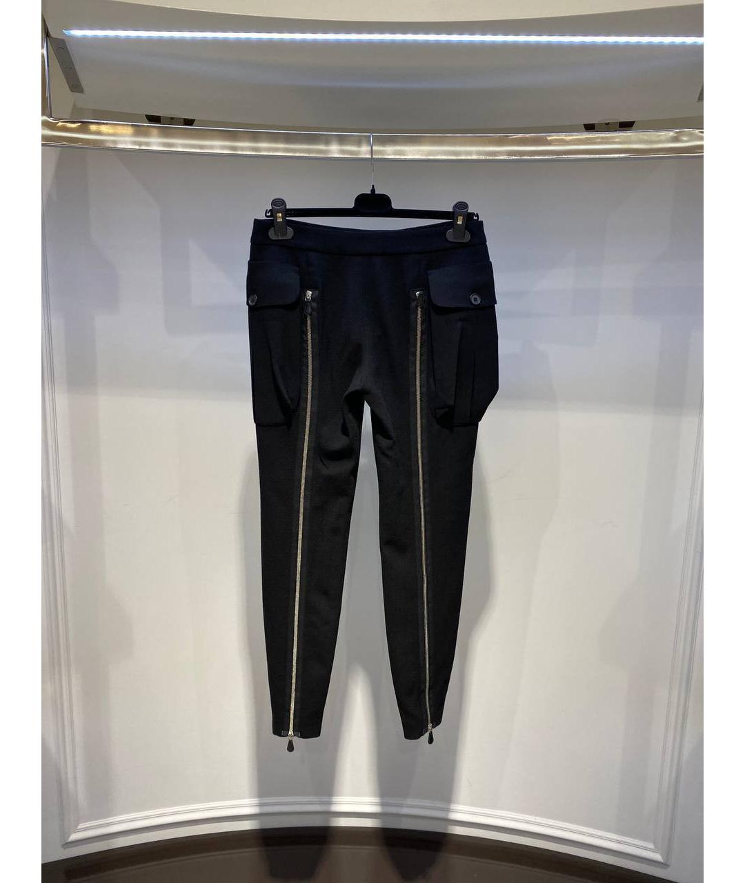 ALEXANDER MCQUEEN Черные шерстяные брюки узкие, фото 3