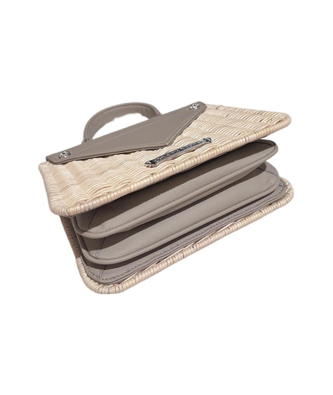 CHROME HEARTS Бежевая сумка с короткими ручками, фото 3