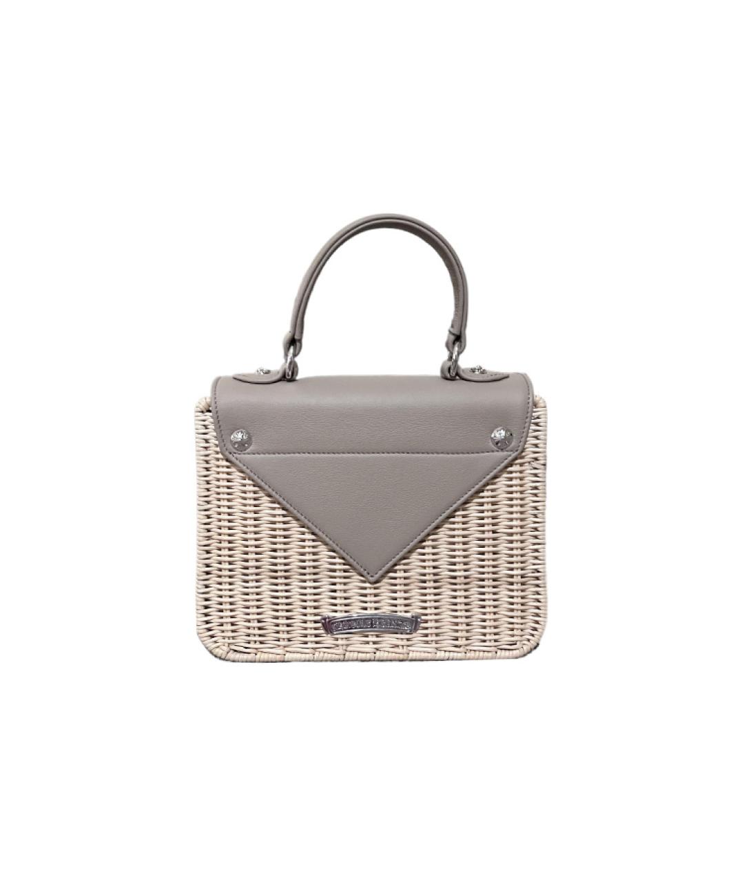 CHROME HEARTS Бежевая сумка с короткими ручками, фото 2