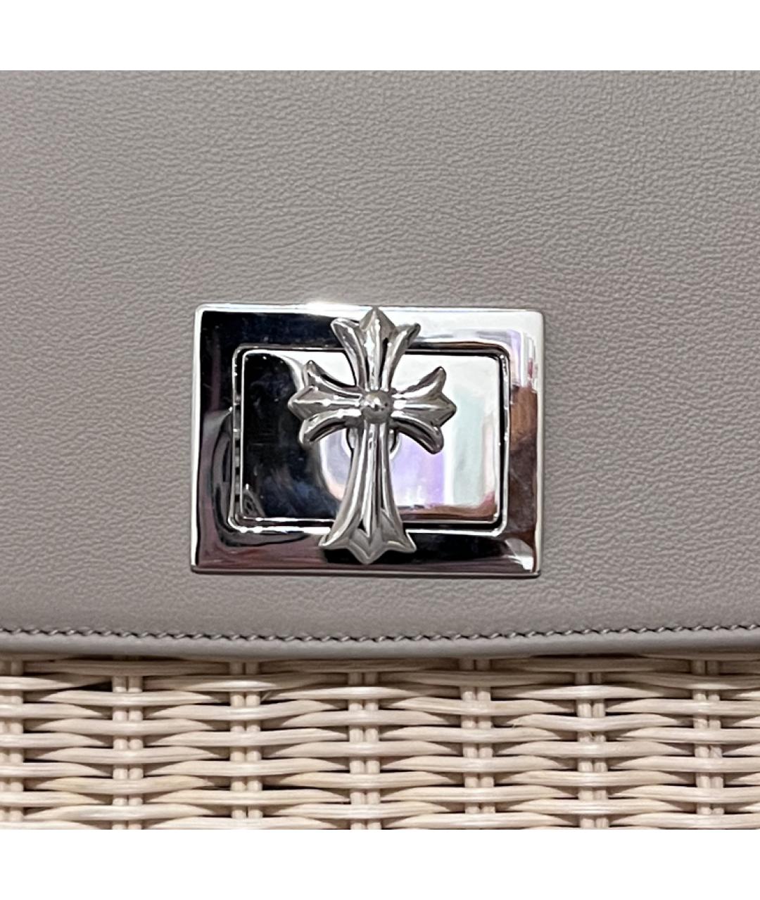 CHROME HEARTS Бежевая сумка с короткими ручками, фото 5