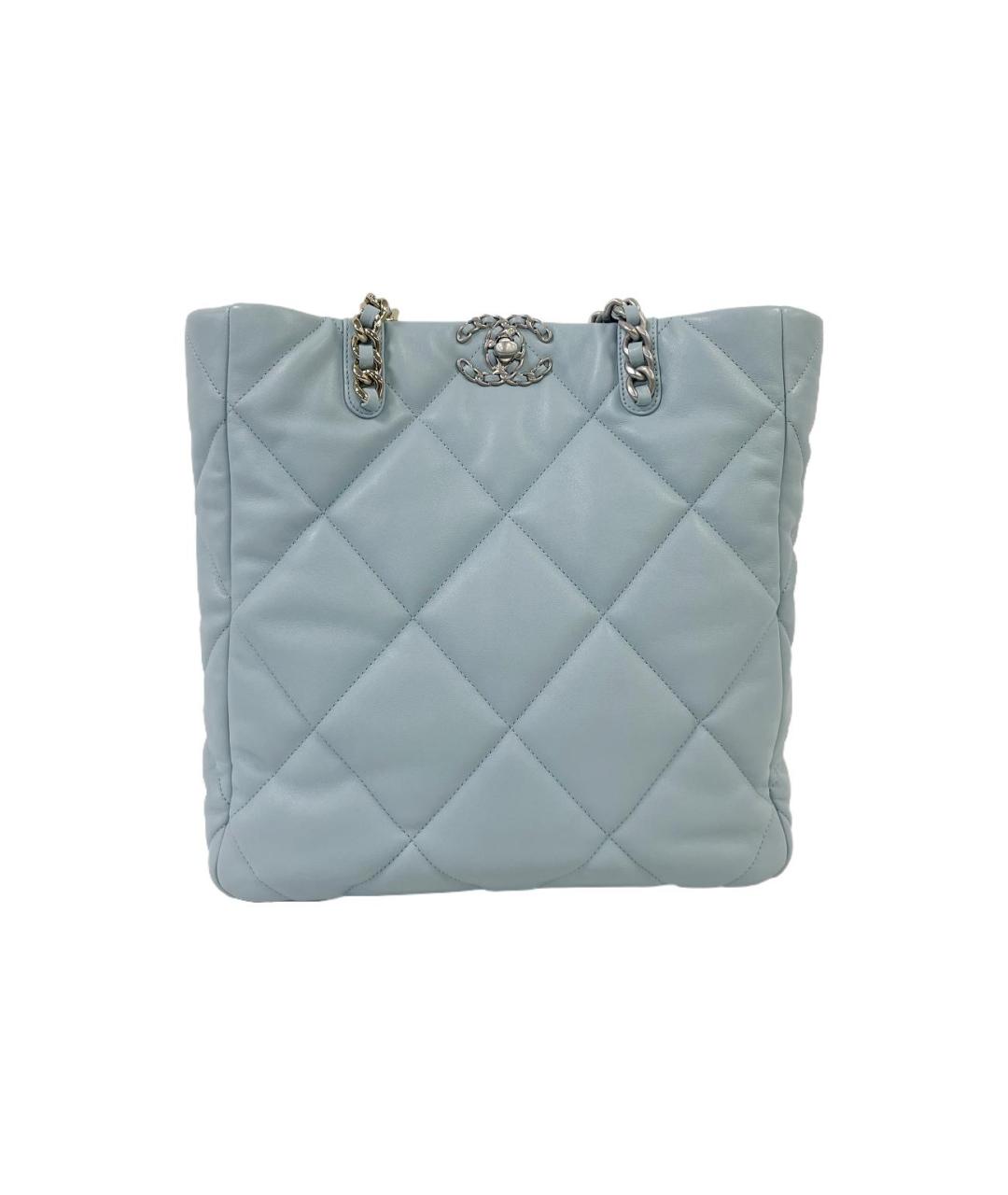 CHANEL Голубая сумка через плечо, фото 1