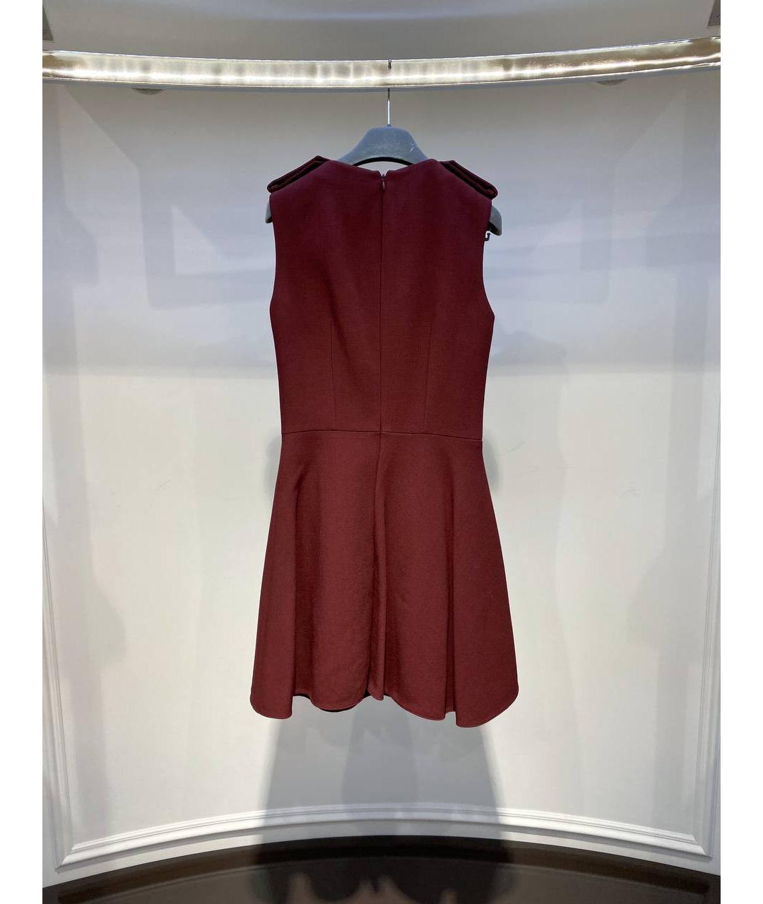 ALEXANDER MCQUEEN Коричневое вискозное коктейльное платье, фото 3