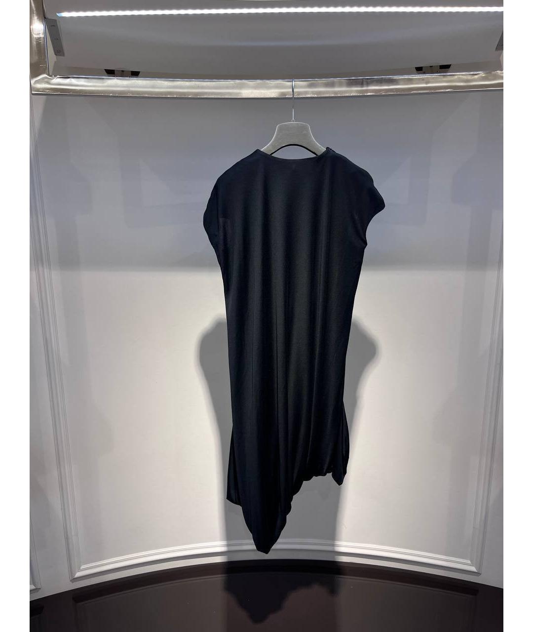 ALEXANDER MCQUEEN Черное вискозное повседневное платье, фото 3