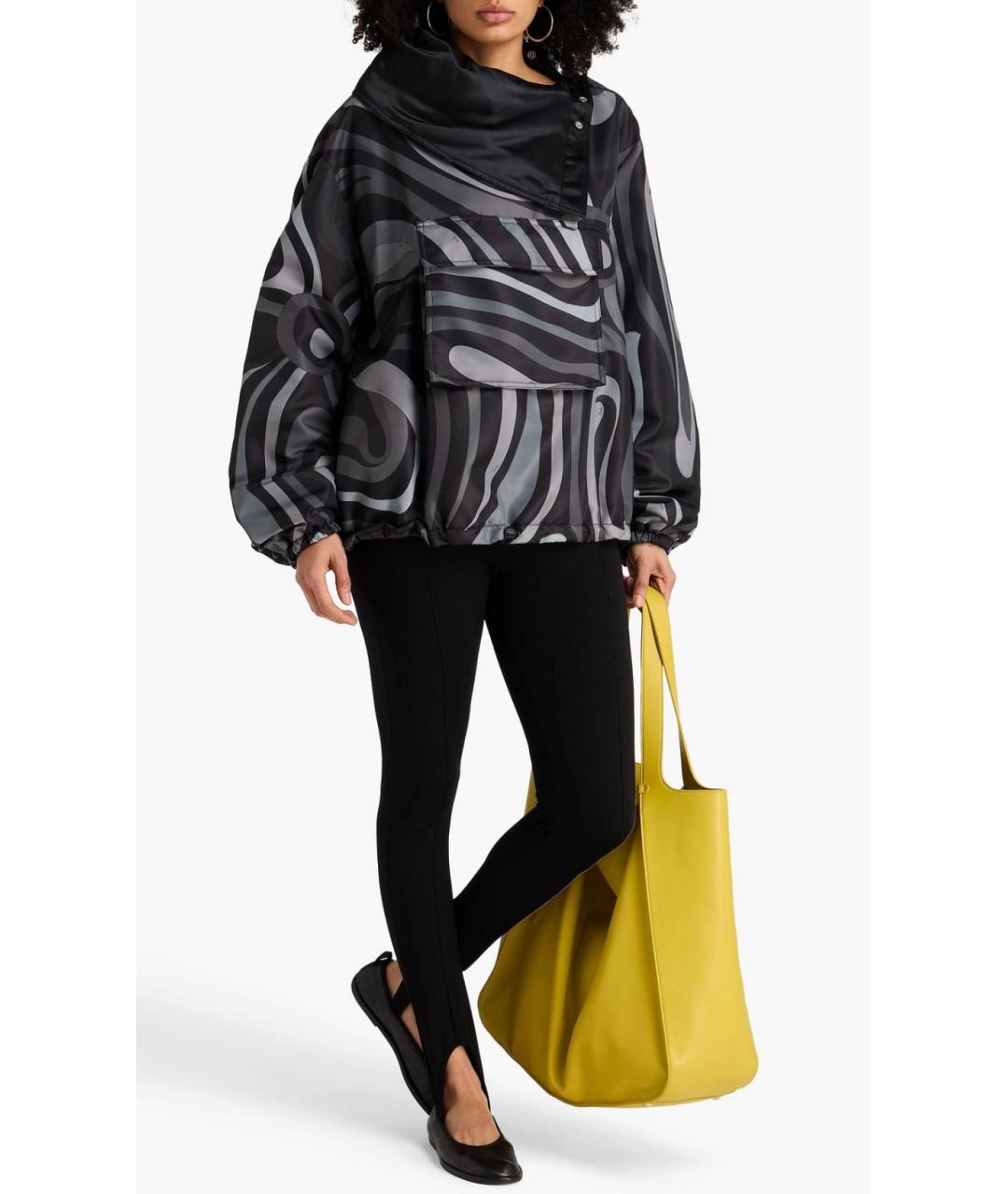 EMILIO PUCCI Черная полиамидовая куртка, фото 2