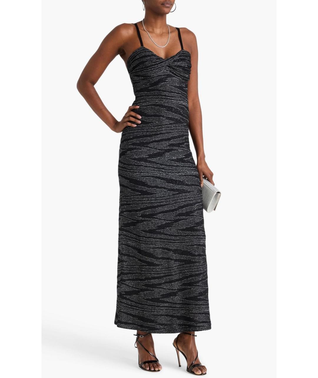 MISSONI Черное вискозное коктейльное платье, фото 2