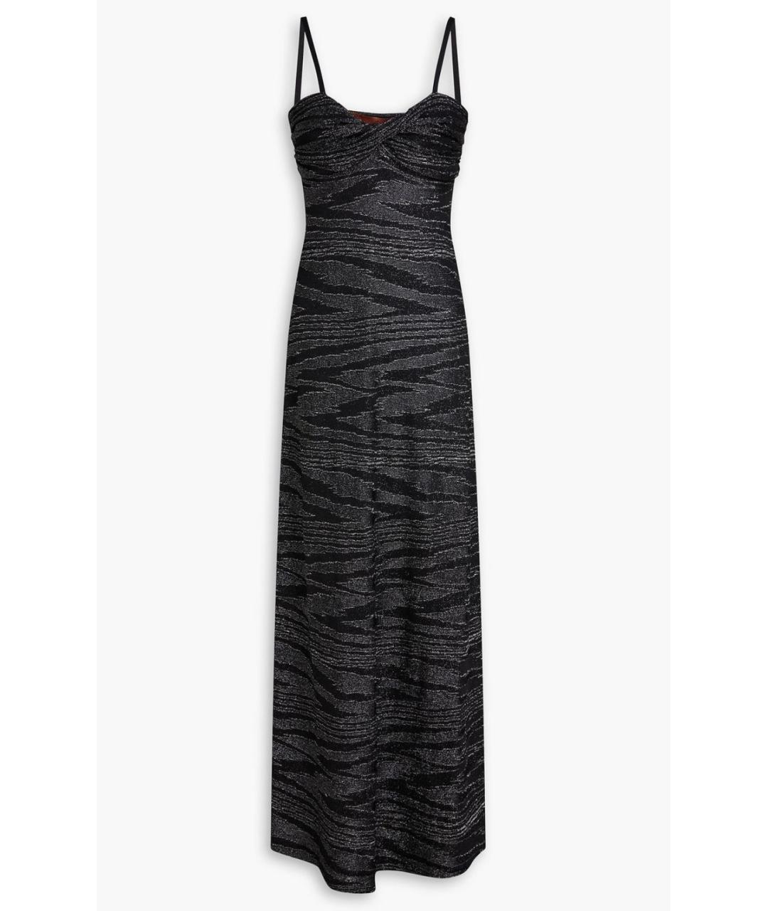 MISSONI Черное вискозное коктейльное платье, фото 4