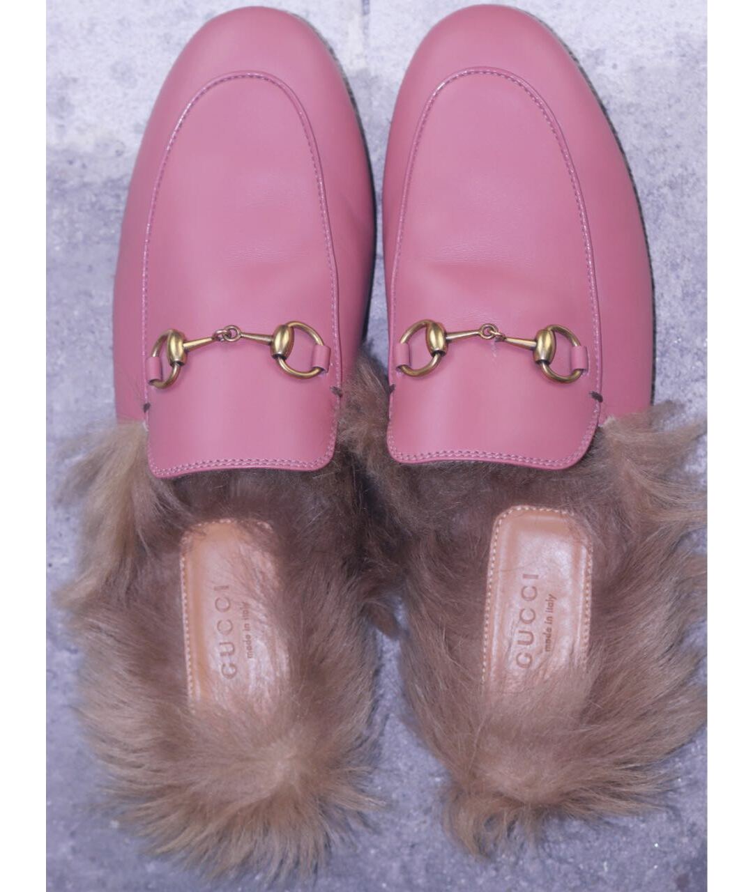 GUCCI Розовые кожаные мюли, фото 3