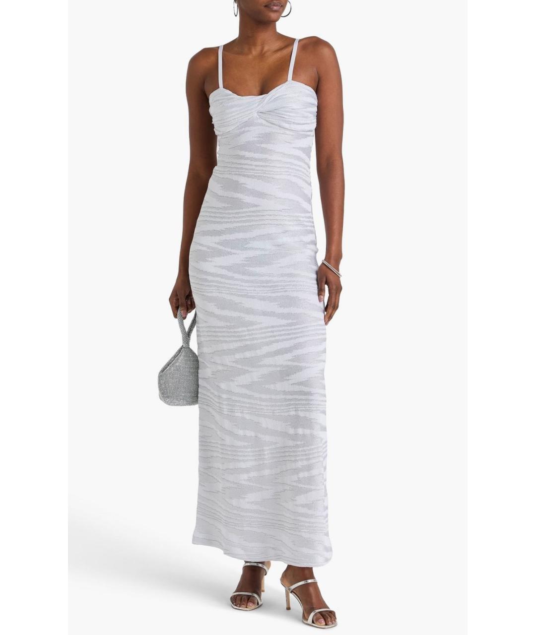 MISSONI Серое вискозное коктейльное платье, фото 2