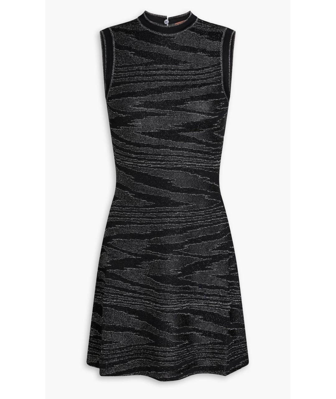 MISSONI Черное вискозное коктейльное платье, фото 4