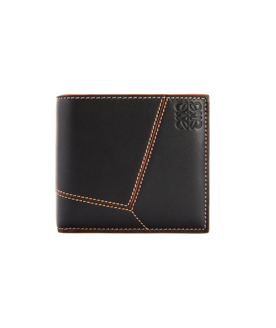 LOEWE Черный кожаный кошелек, фото 1