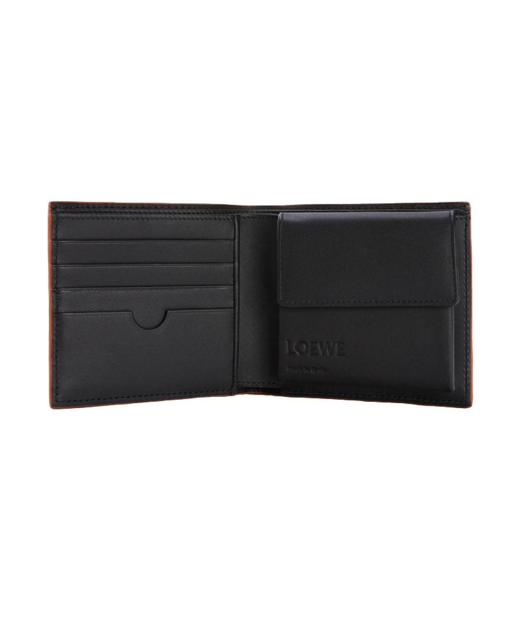 LOEWE Черный кожаный кошелек, фото 4