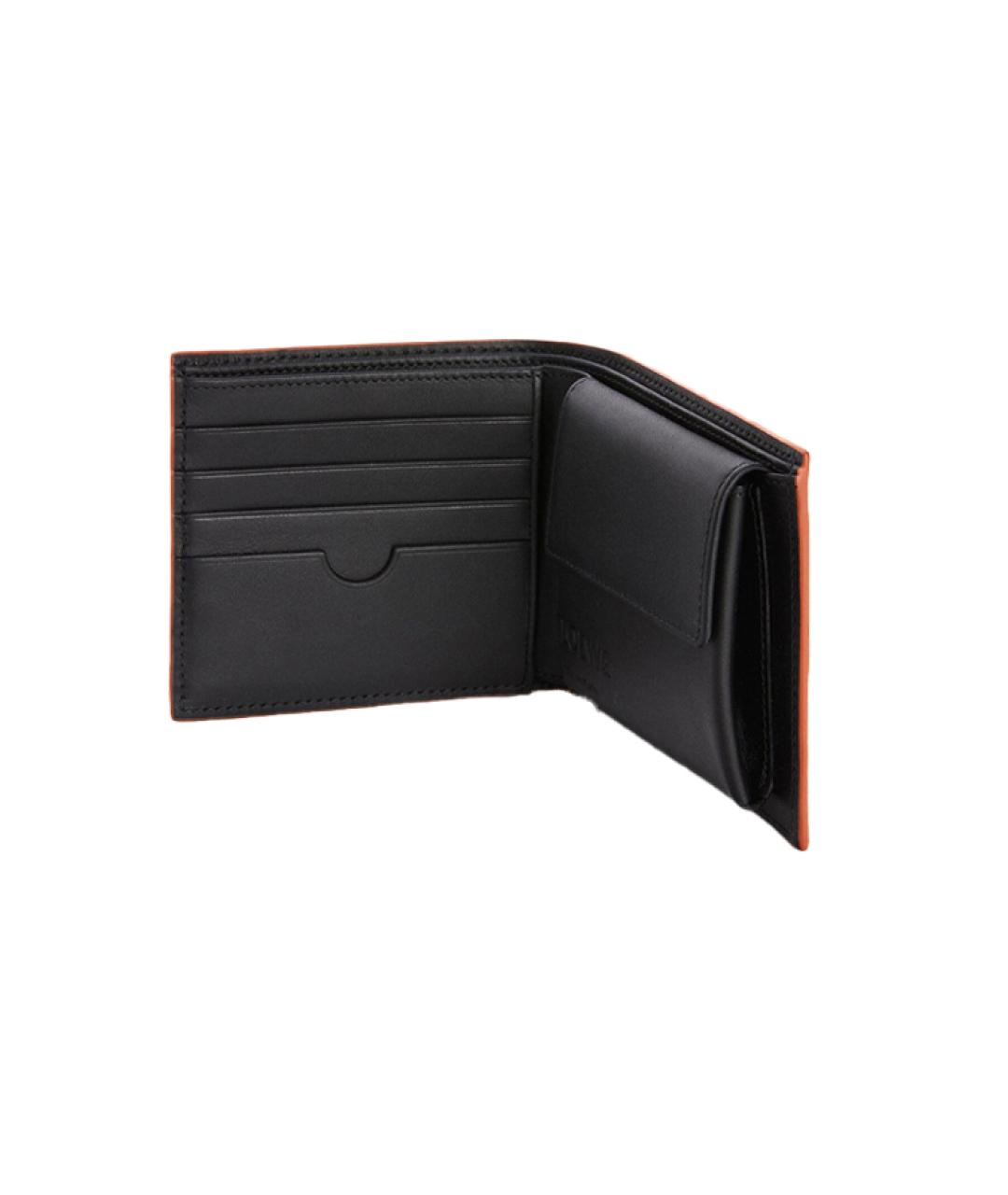 LOEWE Черный кожаный кошелек, фото 3