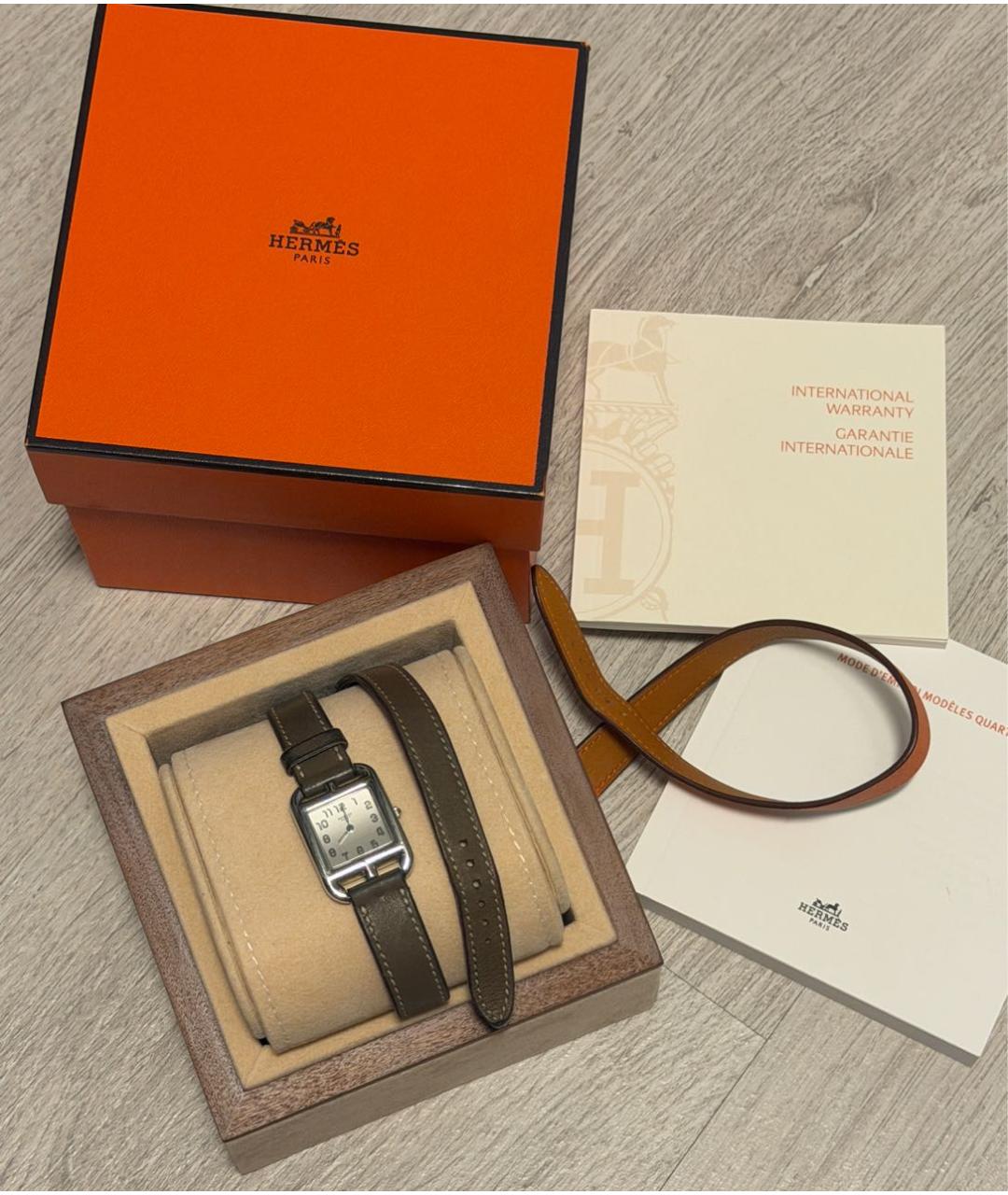 HERMES Серебряные металлические часы, фото 4