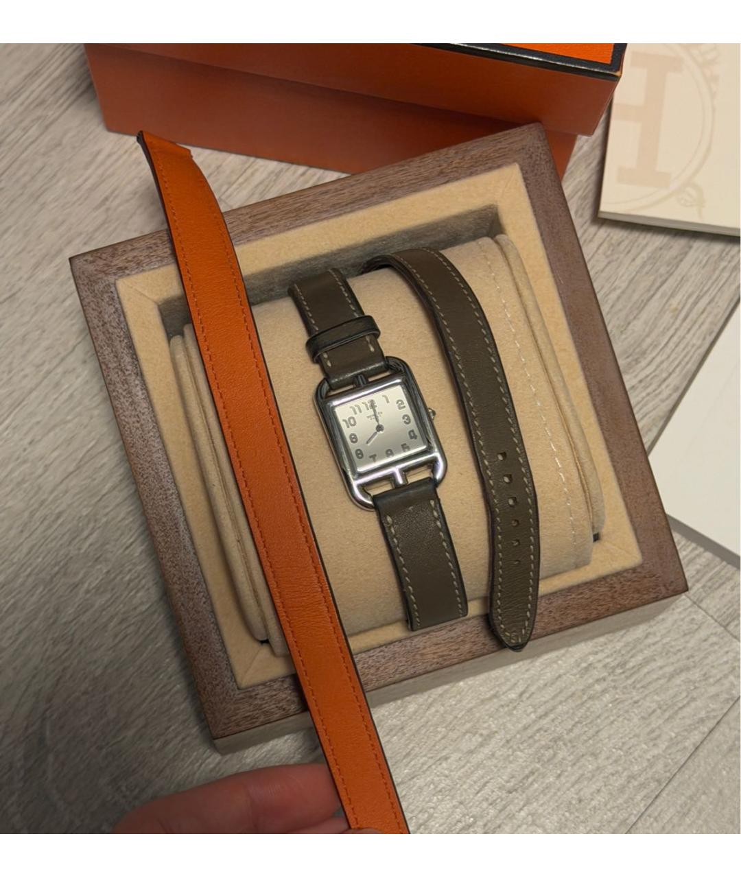 HERMES Серебряные металлические часы, фото 7