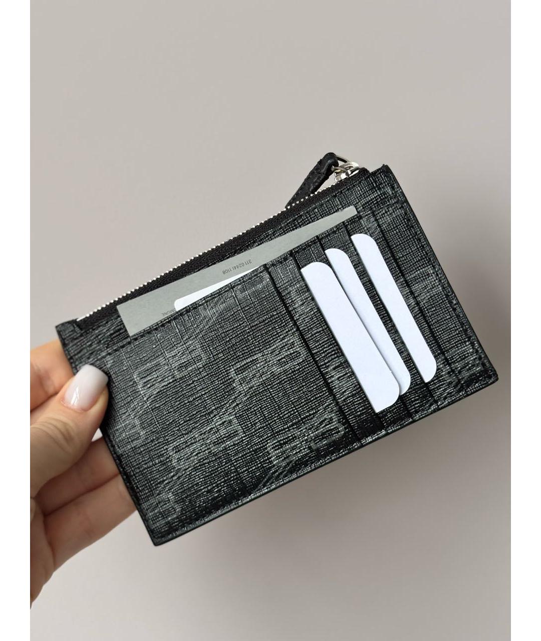 BALENCIAGA Черный кожаный кардхолдер, фото 2