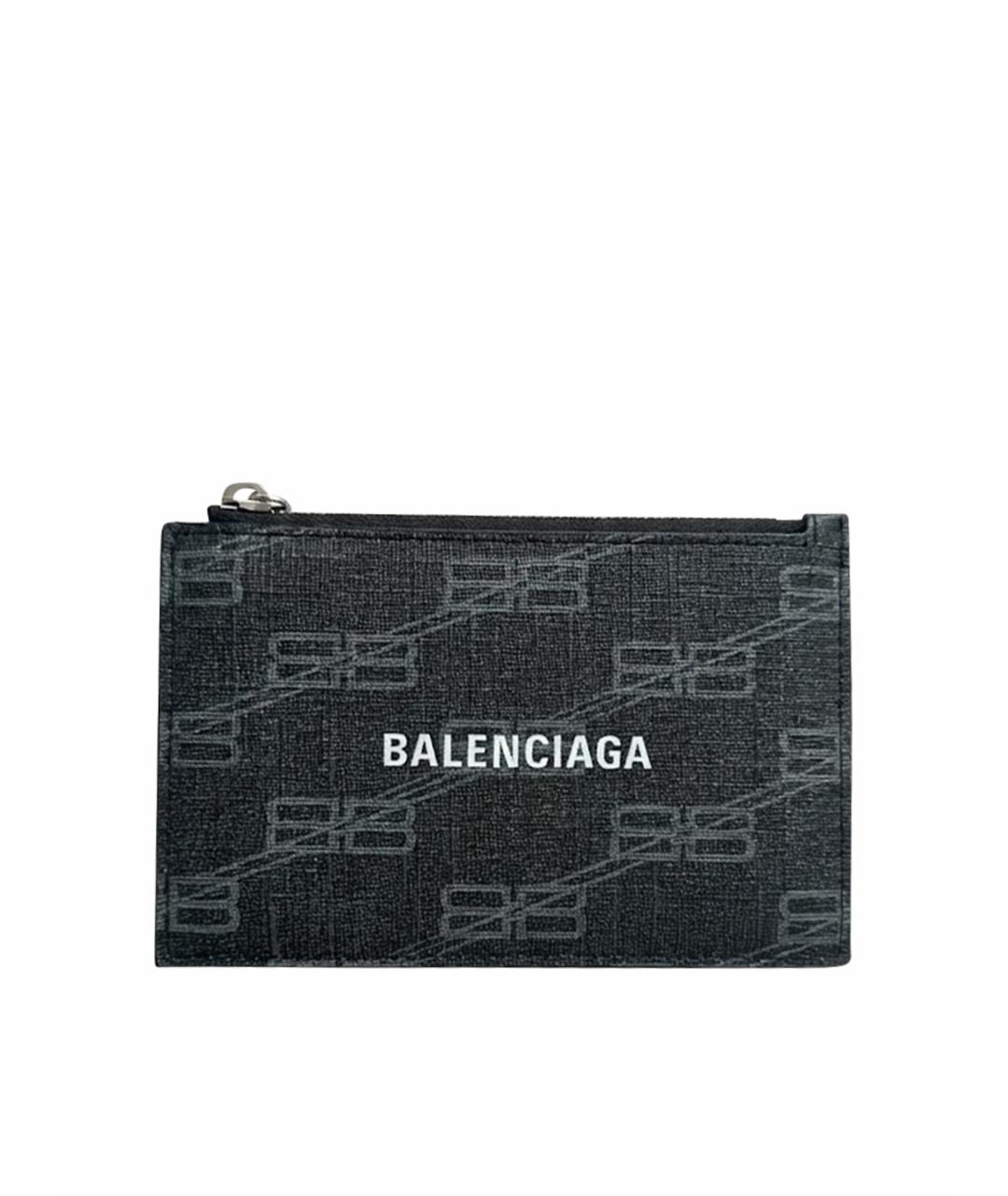 BALENCIAGA Черный кожаный кардхолдер, фото 1