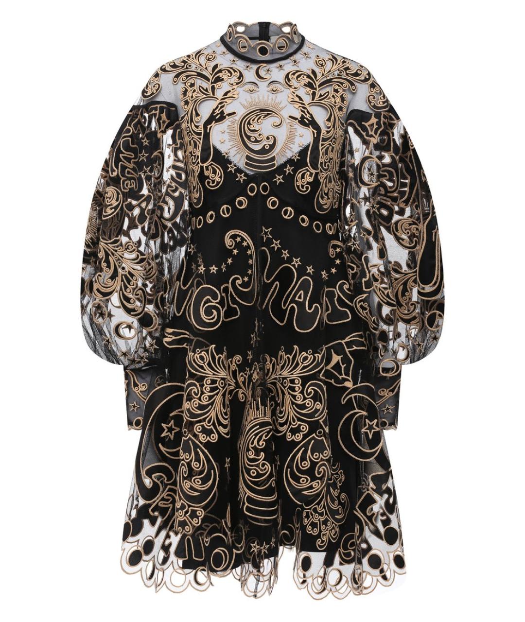 ZIMMERMANN Черное полиэстеровое коктейльное платье, фото 4