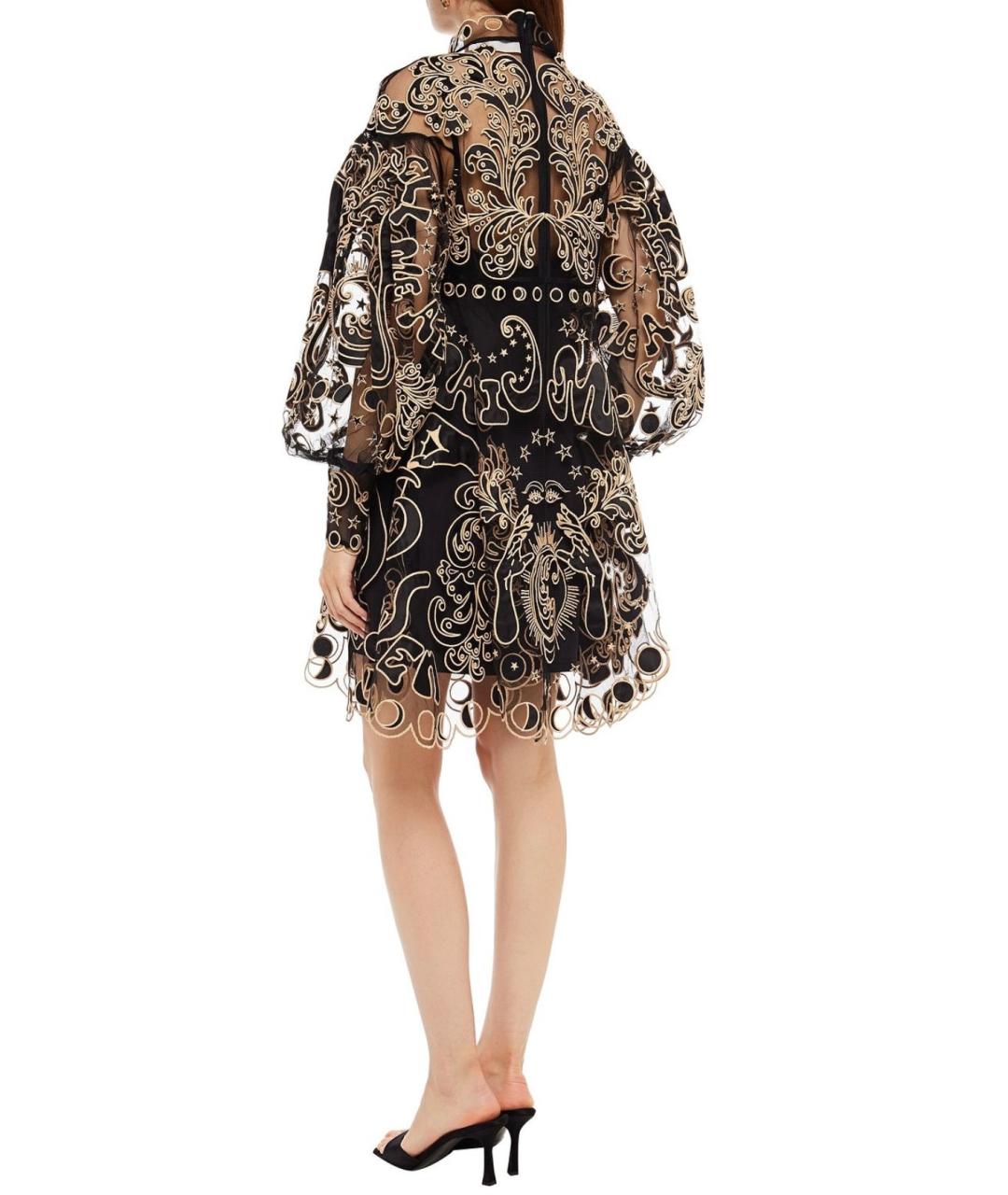 ZIMMERMANN Черное полиэстеровое коктейльное платье, фото 3