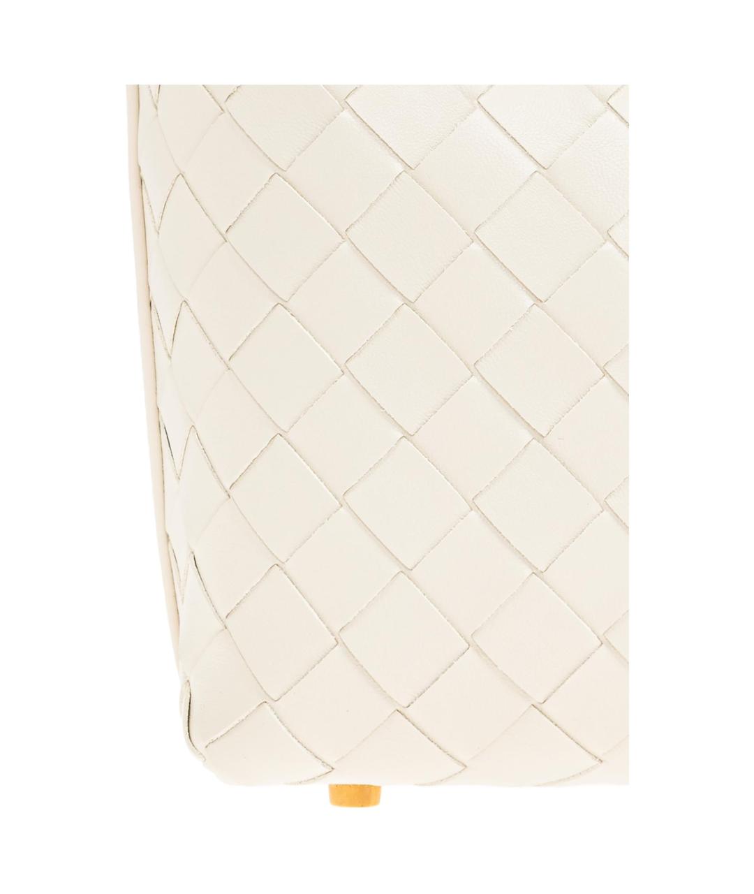 BOTTEGA VENETA Бежевая кожаная сумка через плечо, фото 3