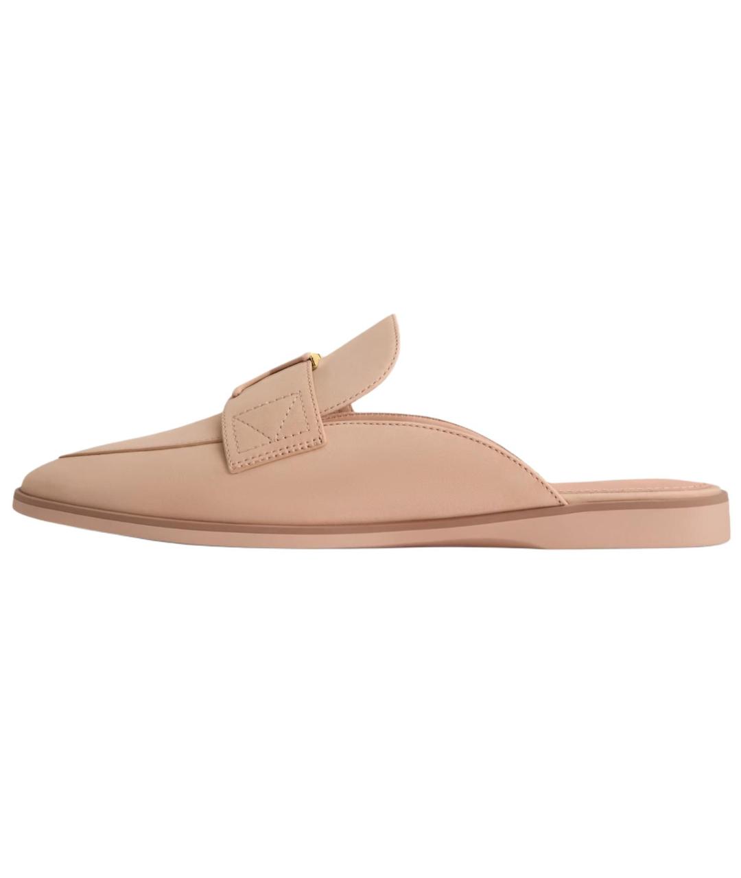 LOUIS VUITTON Бежевые кожаные мюли, фото 2