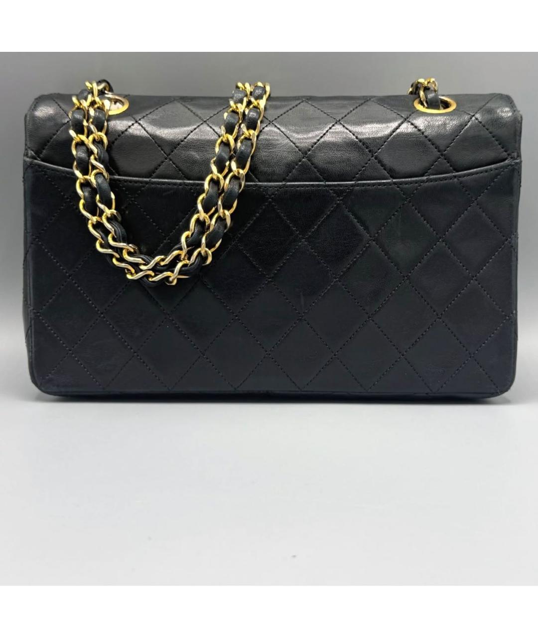 CHANEL Черная кожаная сумка через плечо, фото 2