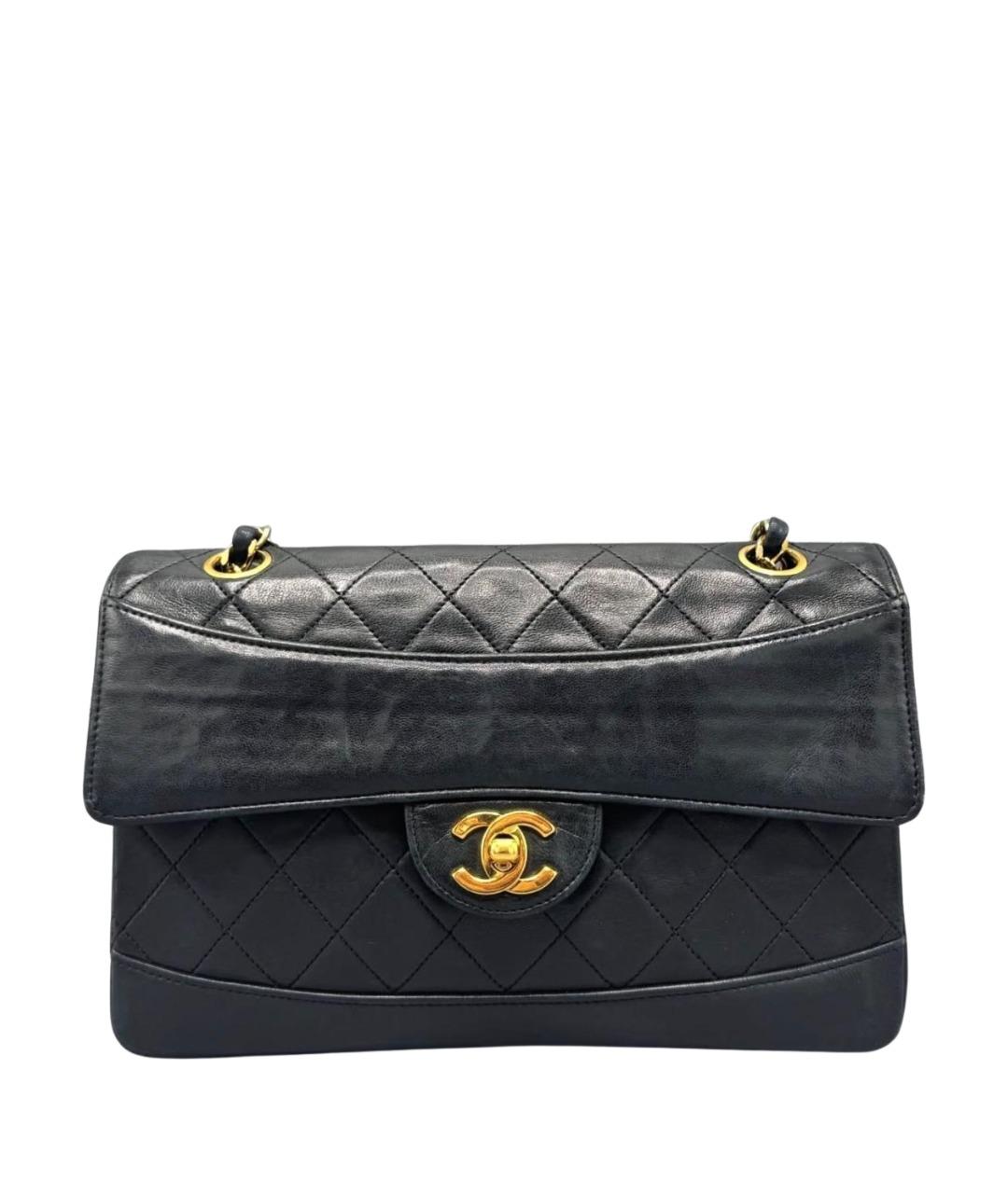 CHANEL Черная кожаная сумка через плечо, фото 1