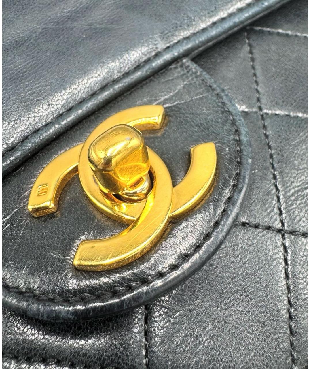 CHANEL Черная кожаная сумка через плечо, фото 4